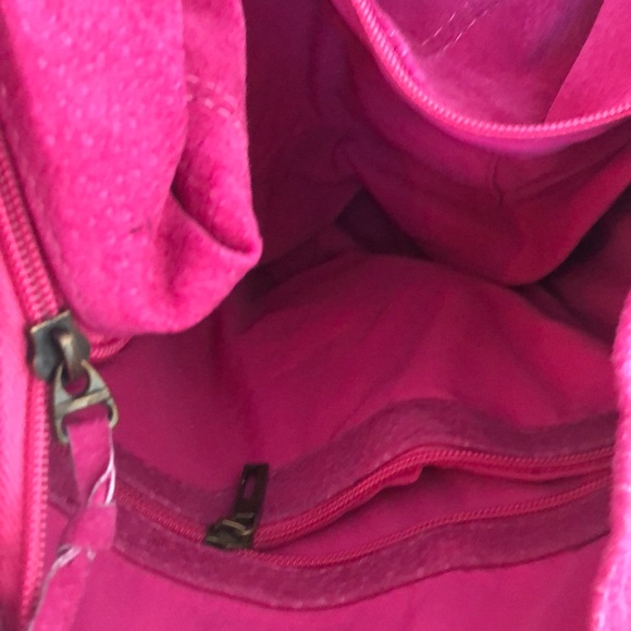 Pink Suede Bohemian Hobo bag - Picture 8 of 10